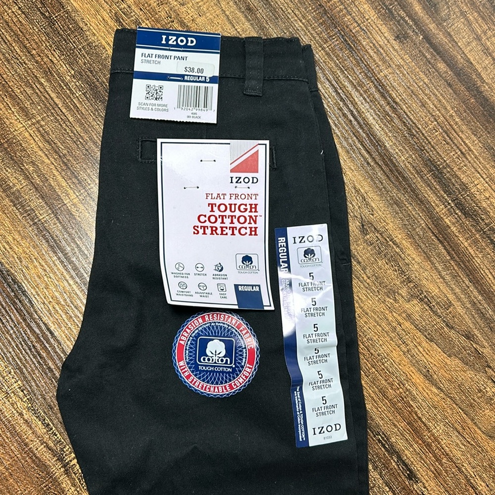 Boys IZOD flat front pants